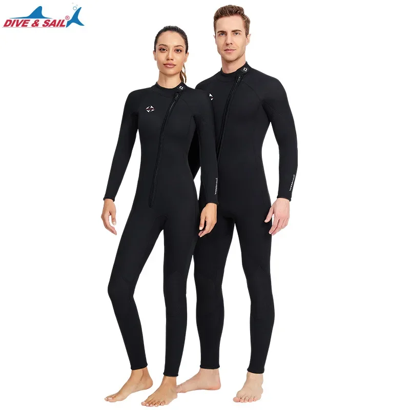 Wetsuit 3Mm Neoprene - 3mm Neoprene Wetsuit Men's One-piece Front